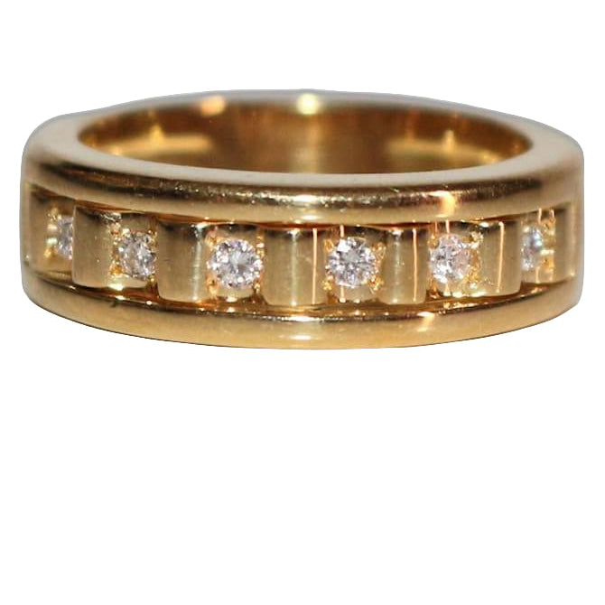 Bague Alliance POIRAY en or jaune et diamants