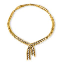 Collier Négligé BOUCHERON en or jaune et diamants