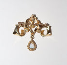 Broche Napoléon III Or Jaune Et Opales