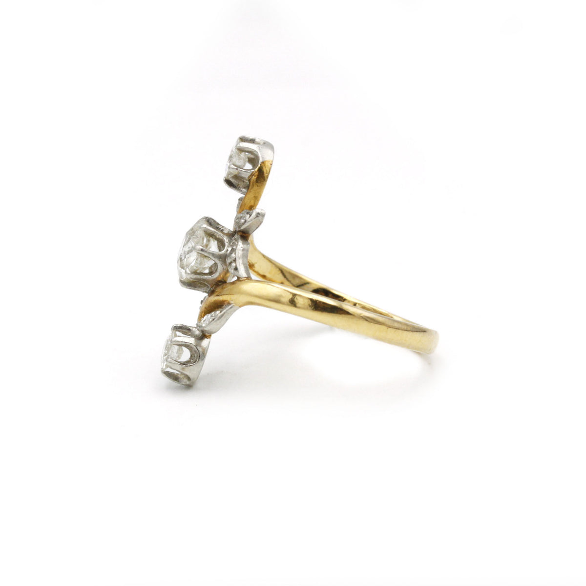 Bague - Or, Platine & Diamants