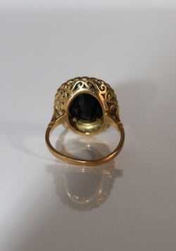 Bague Pompadour Saphir Diamants