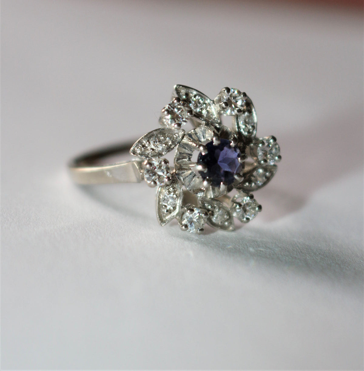 Bague Fleur Tourbillon Diamants