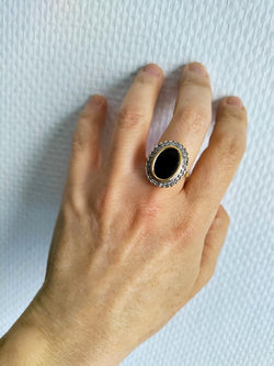 Bague Pompadour Saphir Diamants