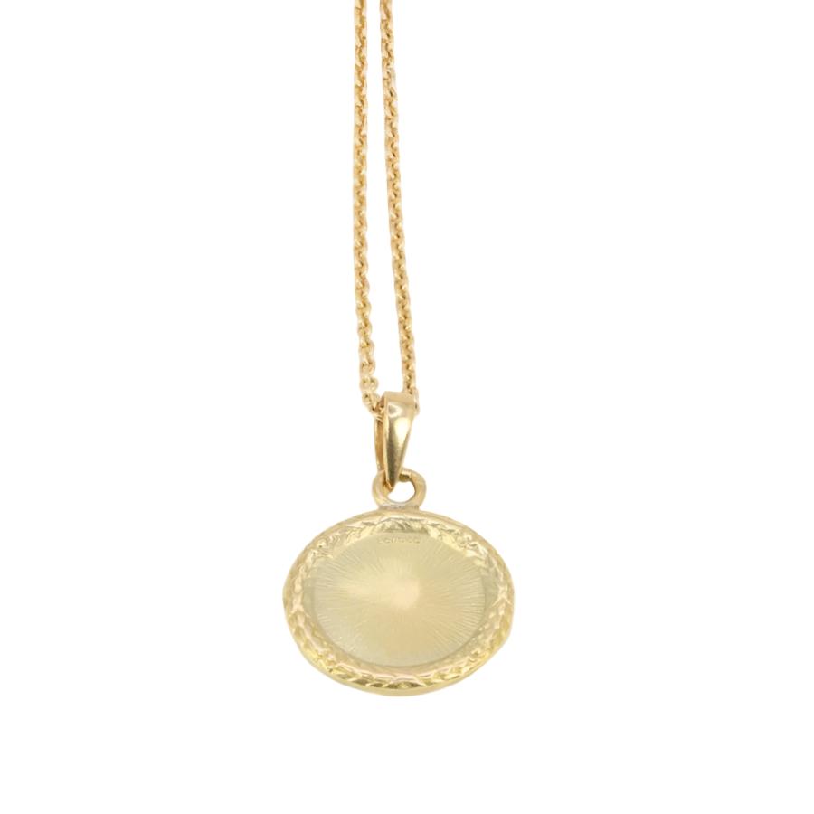 Médaille Amour Augis Plus hier Moins demain en or, diamant et rubis - Castafiore