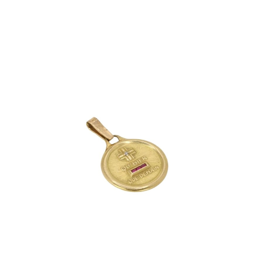 Médaille AUGIS "L'essentielle" en or jaune - Castafiore