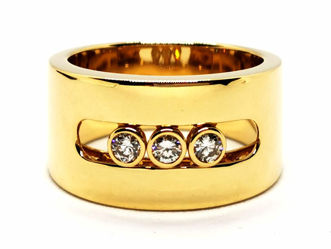 Messika Bague Move Or jaune Diamant - Castafiore