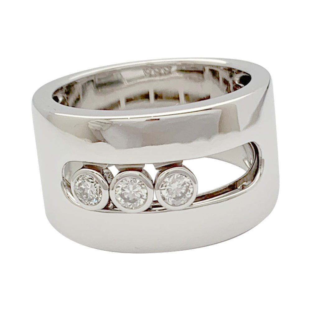 Bague Messika, "Move", or blanc, diamants