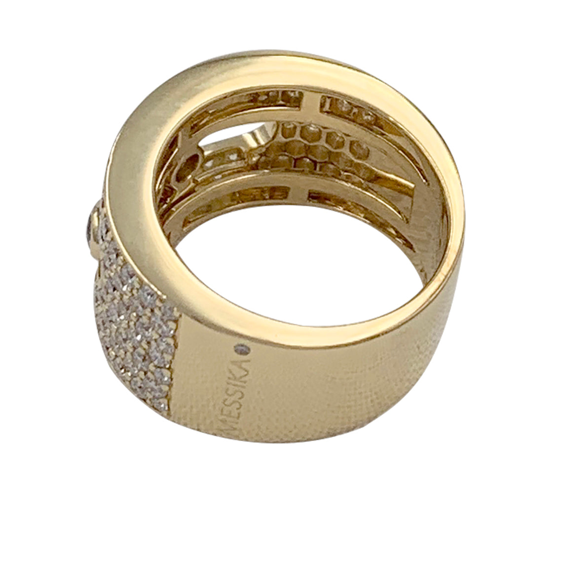 Bague Messika, "Move Joaillerie Pavée", or jaune, diamants
