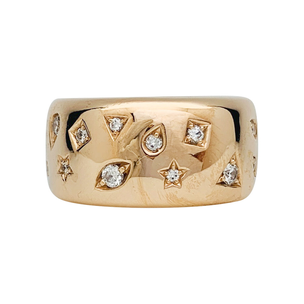 Bague Pomellato, "Iconica", or rose, diamants