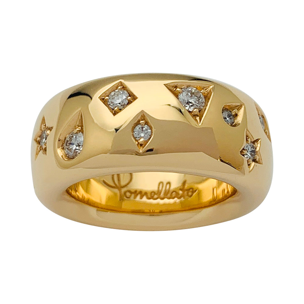 Bague Pomellato, "Iconica", or rose, diamants