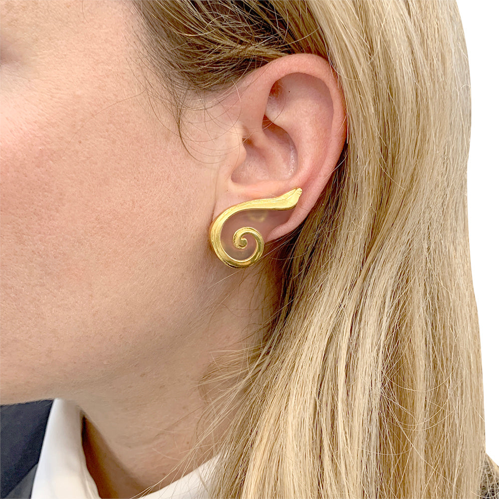 Boucles d'oreilles Lalaounis cristal de roche