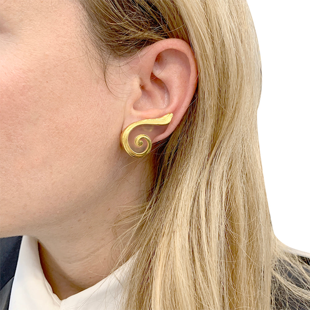 Boucles d'oreilles Lalaounis cristal de roche
