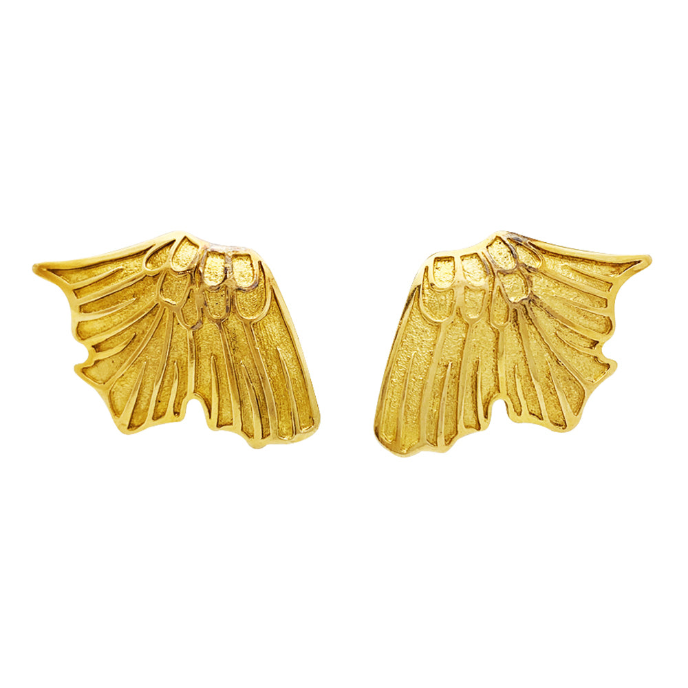 Boucles d'oreilles Lalaounis "Ailes" en or jaune