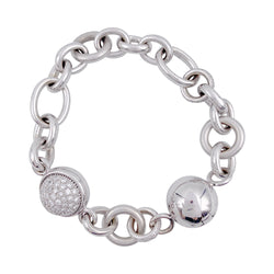 Pomellato bracelet in white gold, diamonds
