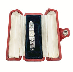 Montre Art Déco en platine et diamants. - Castafiore