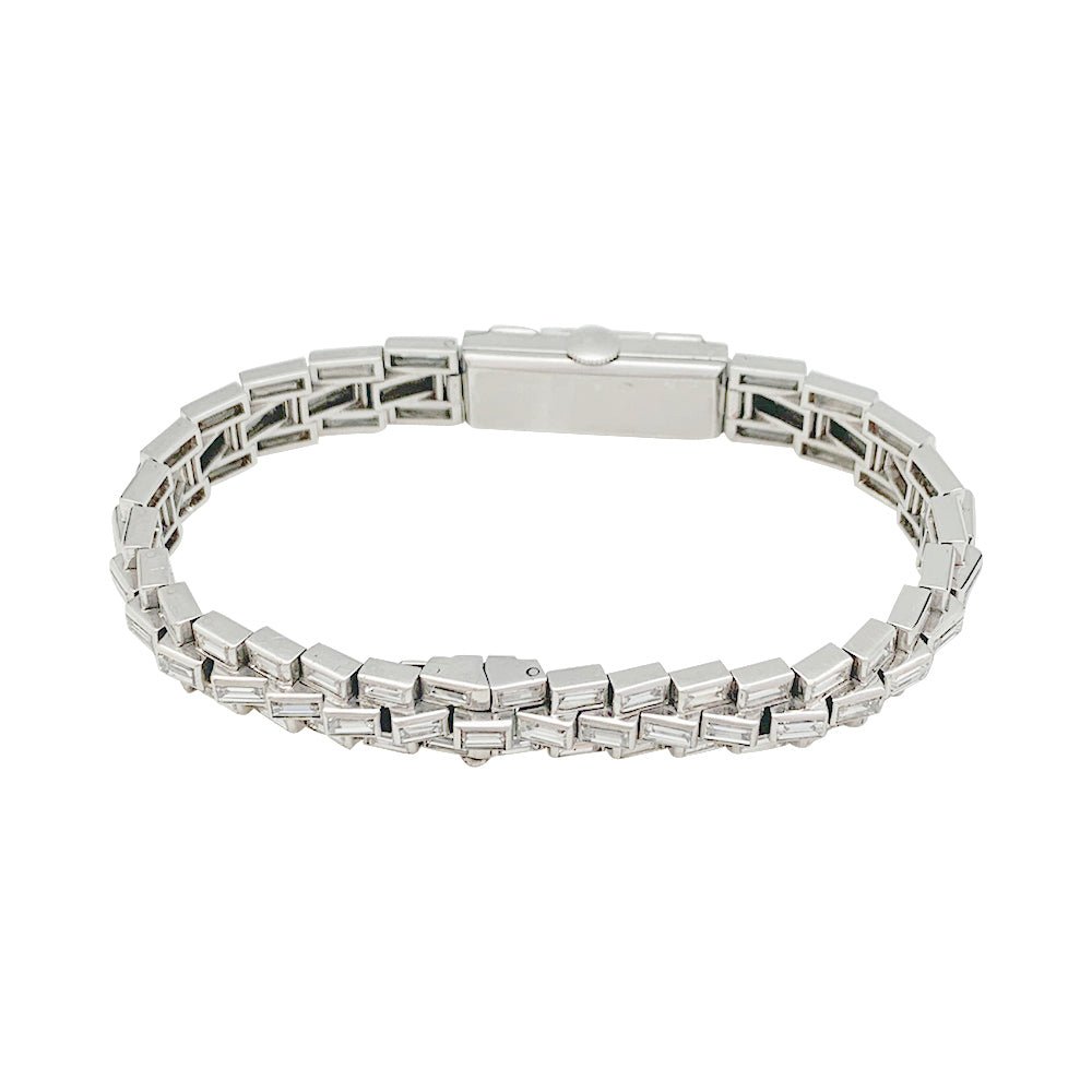 Montre Art Déco en platine et diamants. - Castafiore