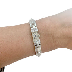 Montre Art Déco en platine et diamants. - Castafiore