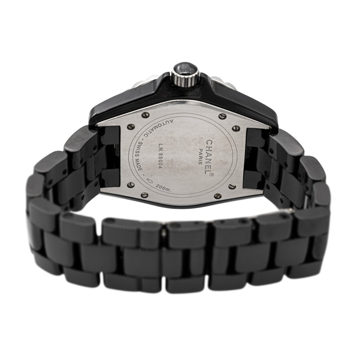Montre Automatique CHANEL "J12" en céramique noire et diamants - Castafiore