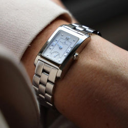 Montre BAUME ET MERCIER "Hampton" en acier - Castafiore