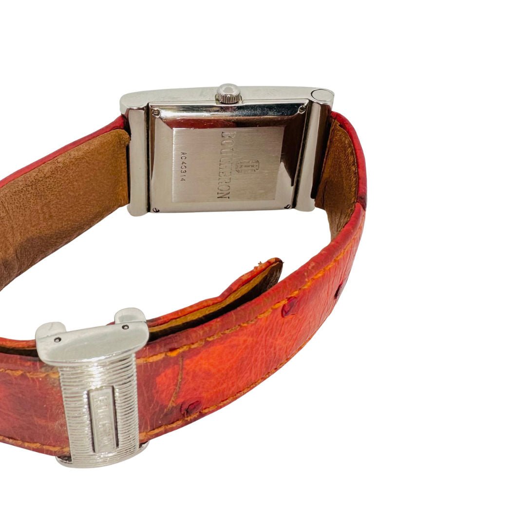 Montre BOUCHERON "Reflet" en acier et cuir - Castafiore