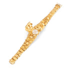 Montre bracelet feuillage JUEVENIA en or jaune - Castafiore