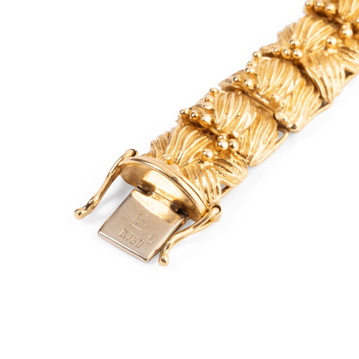 Montre bracelet feuillage JUEVENIA en or jaune - Castafiore