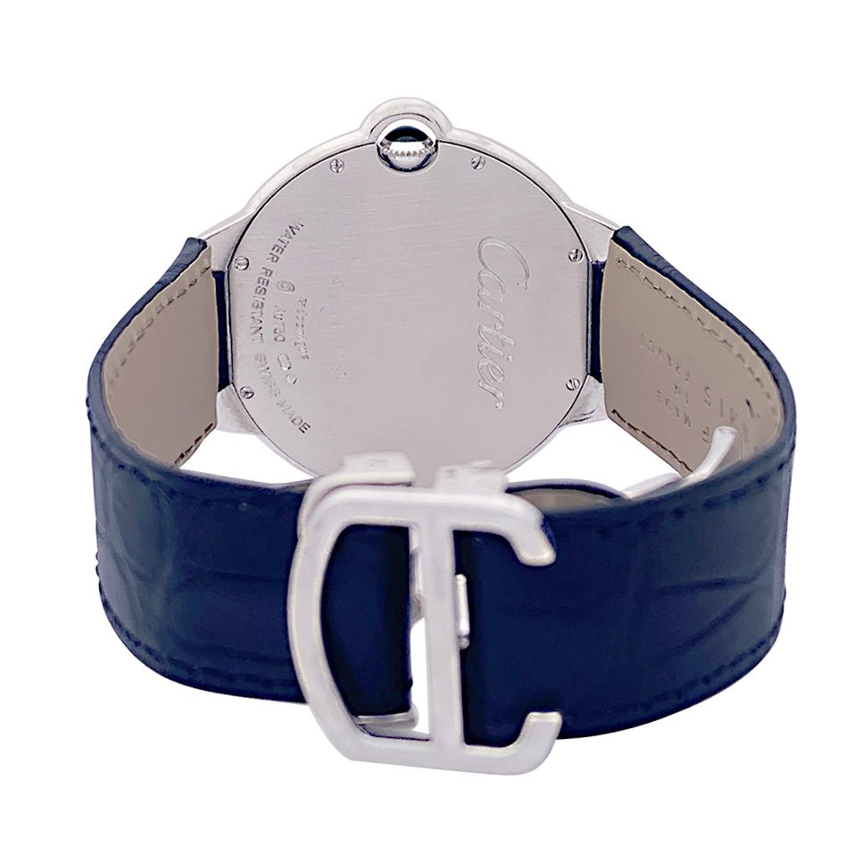 Montre CARTIER "Ballon Bleu" or blanc et diamants - Castafiore