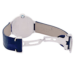 Montre CARTIER "Ballon Bleu" or blanc et diamants - Castafiore