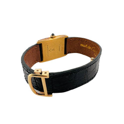 Montre CARTIER, modèle TANK arrondie en or jaune - Castafiore