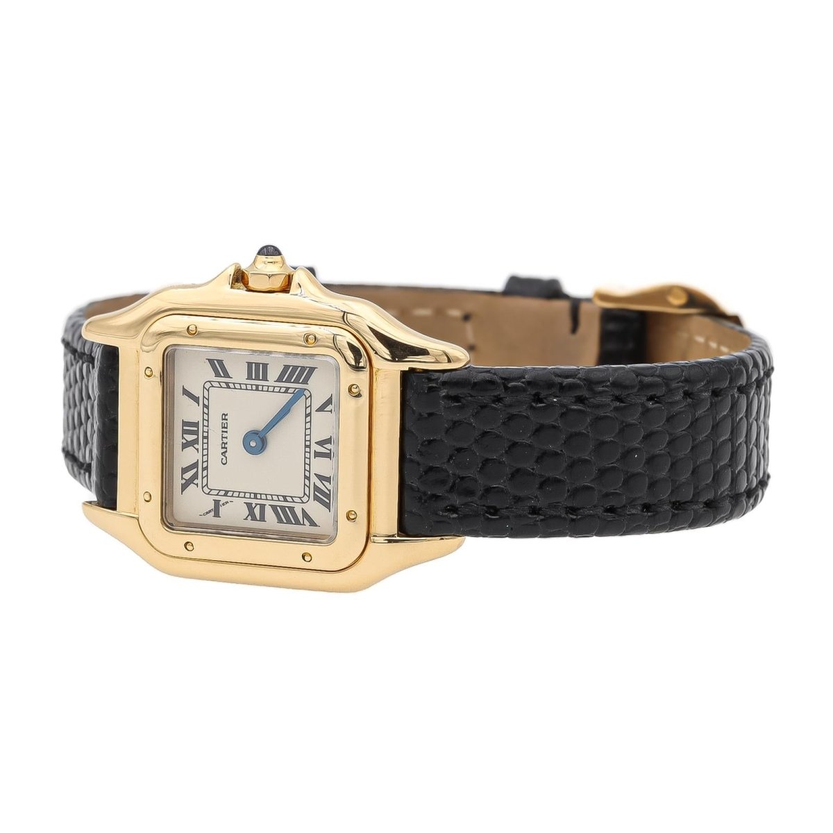 Montre CARTIER "Panthère" en or jaune et cuir - Castafiore