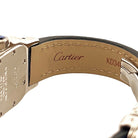 Montre CARTIER "Santos" en or jaune, acier et cuir - Castafiore