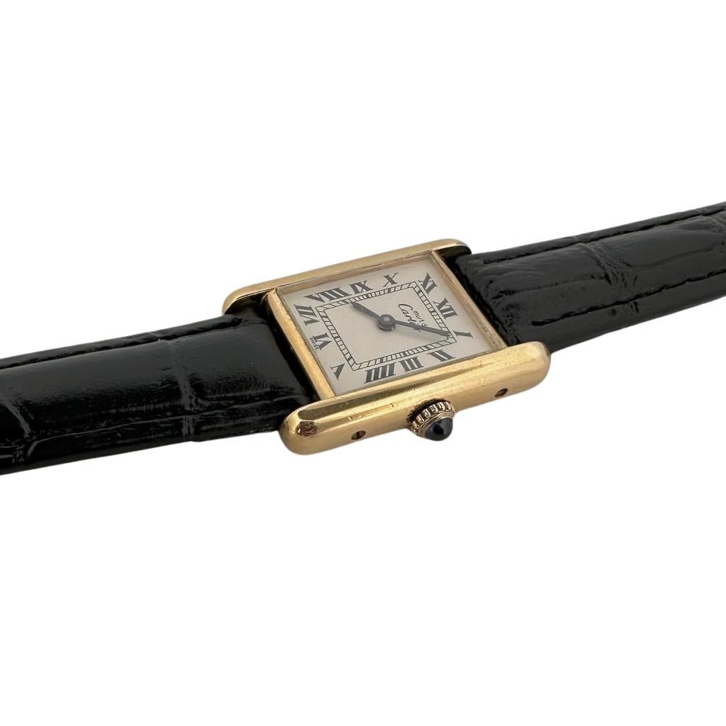 Montre CARTIER Tank Must en plaqué or - Castafiore