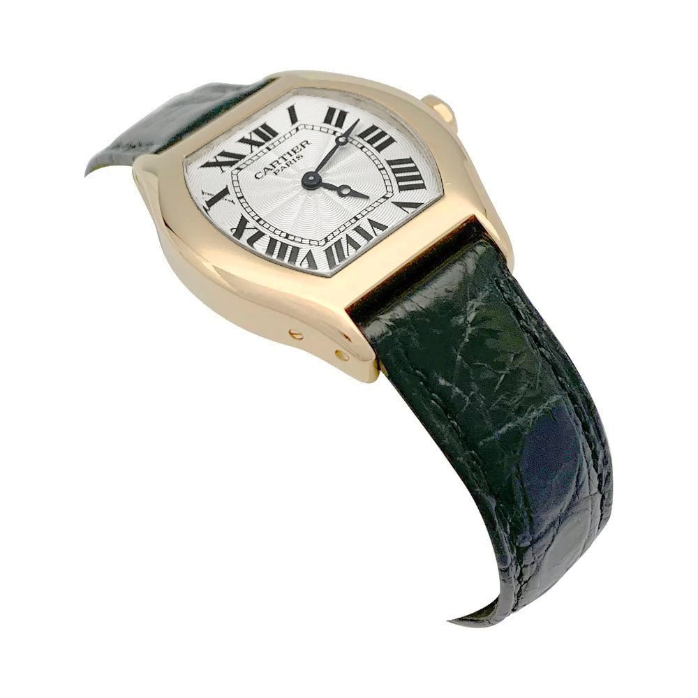 Montre Cartier, "Tortue", or rose. - Castafiore