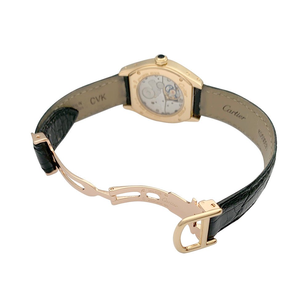 Montre Cartier, "Tortue", or rose. - Castafiore