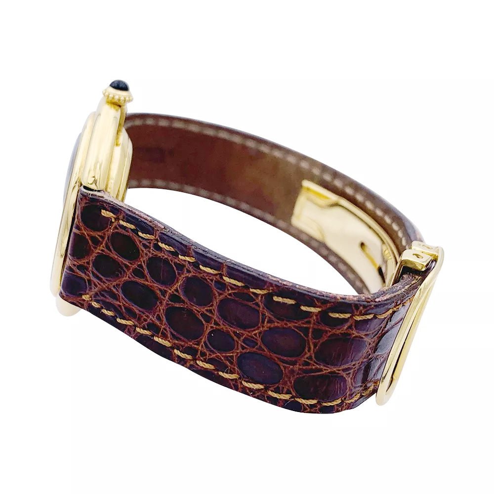 Montre Cartier, "Vendôme", or jaune. - Castafiore