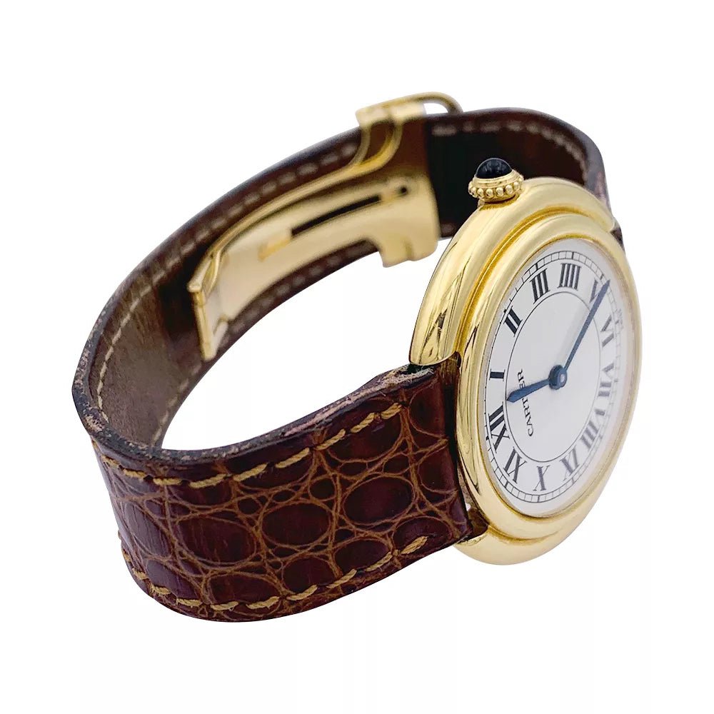 Montre Cartier, "Vendôme", or jaune. - Castafiore