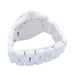 Montre CHANEL "J12" automatique en céramique blanche - Castafiore