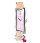 Montre CHAUMET "Frisson" en or blanc, diamants, nacre et tourmaline - Castafiore