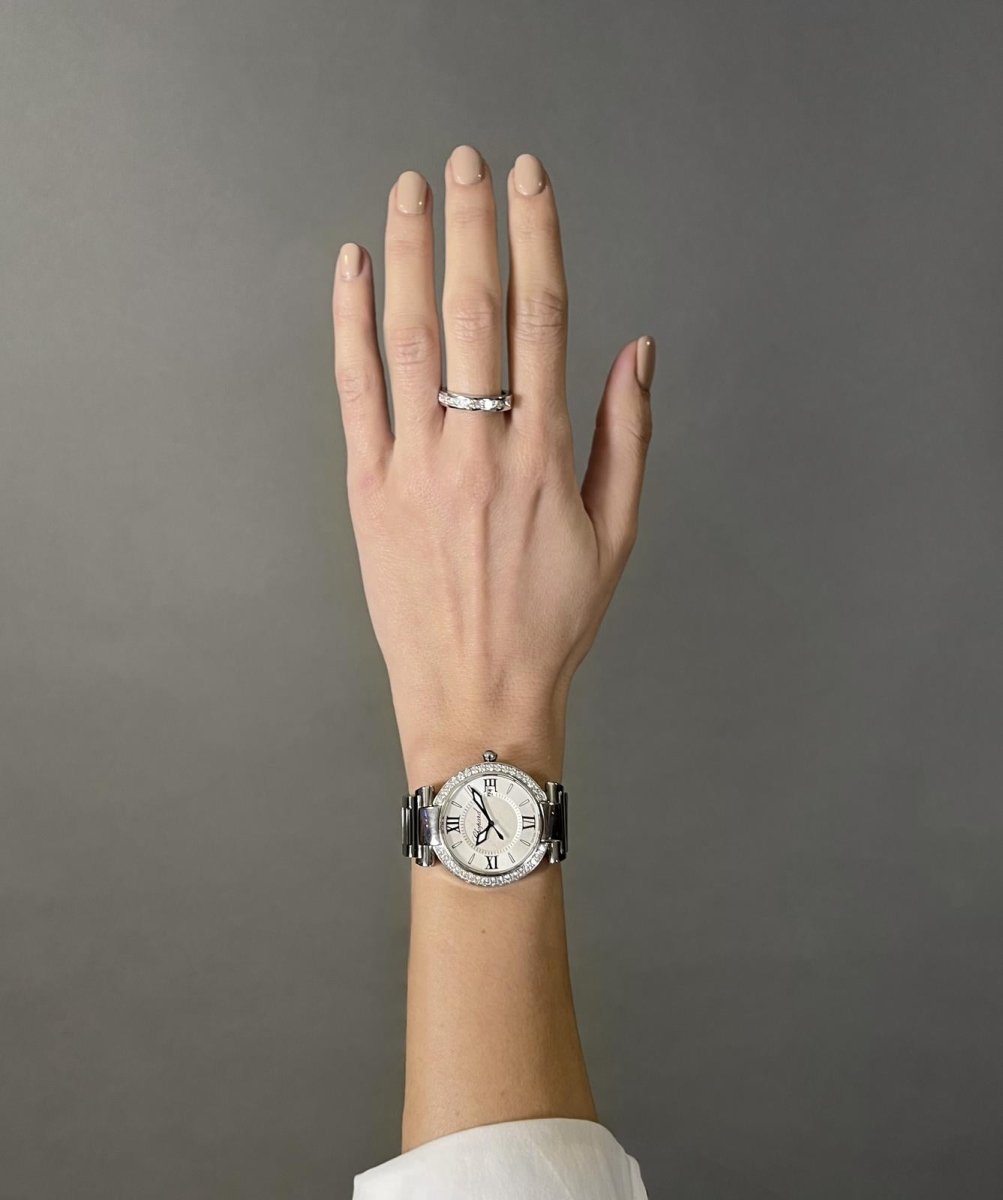 Montre CHOPARD "Impériale" en acier et diamants - Castafiore