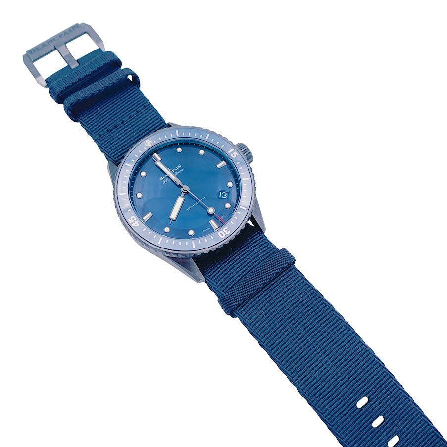 Montre de plongée Blancpain, “Fifty Fathoms Bathyscaphe", céramique. - Castafiore