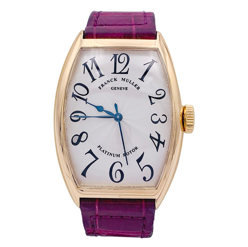 Franck muller leather discount watch