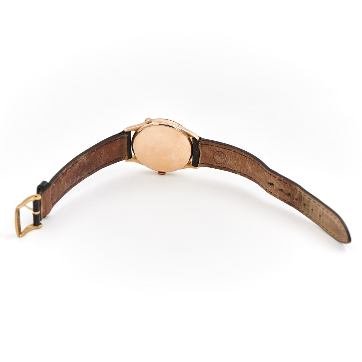 Montre GRAND PRIX ÉLECTION en or jaune et cuir noir - Castafiore