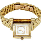 Montre Jaeger Lecoultre "Reverso Duetto" en or jaune, nacre et diamants. - Castafiore