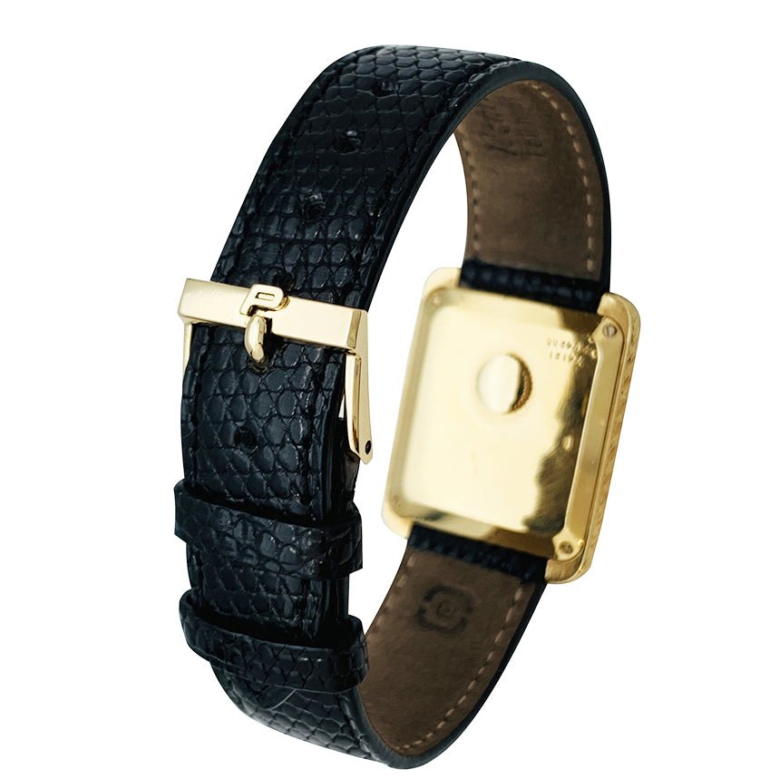Montre Piaget en or jaune, cuir. - Castafiore