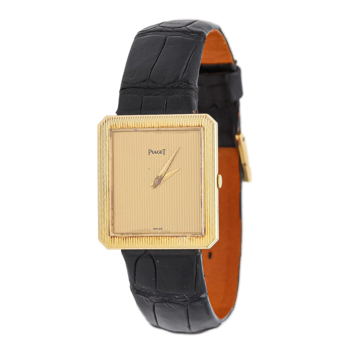 PIAGET watch in yellow gold and leather Castafiore