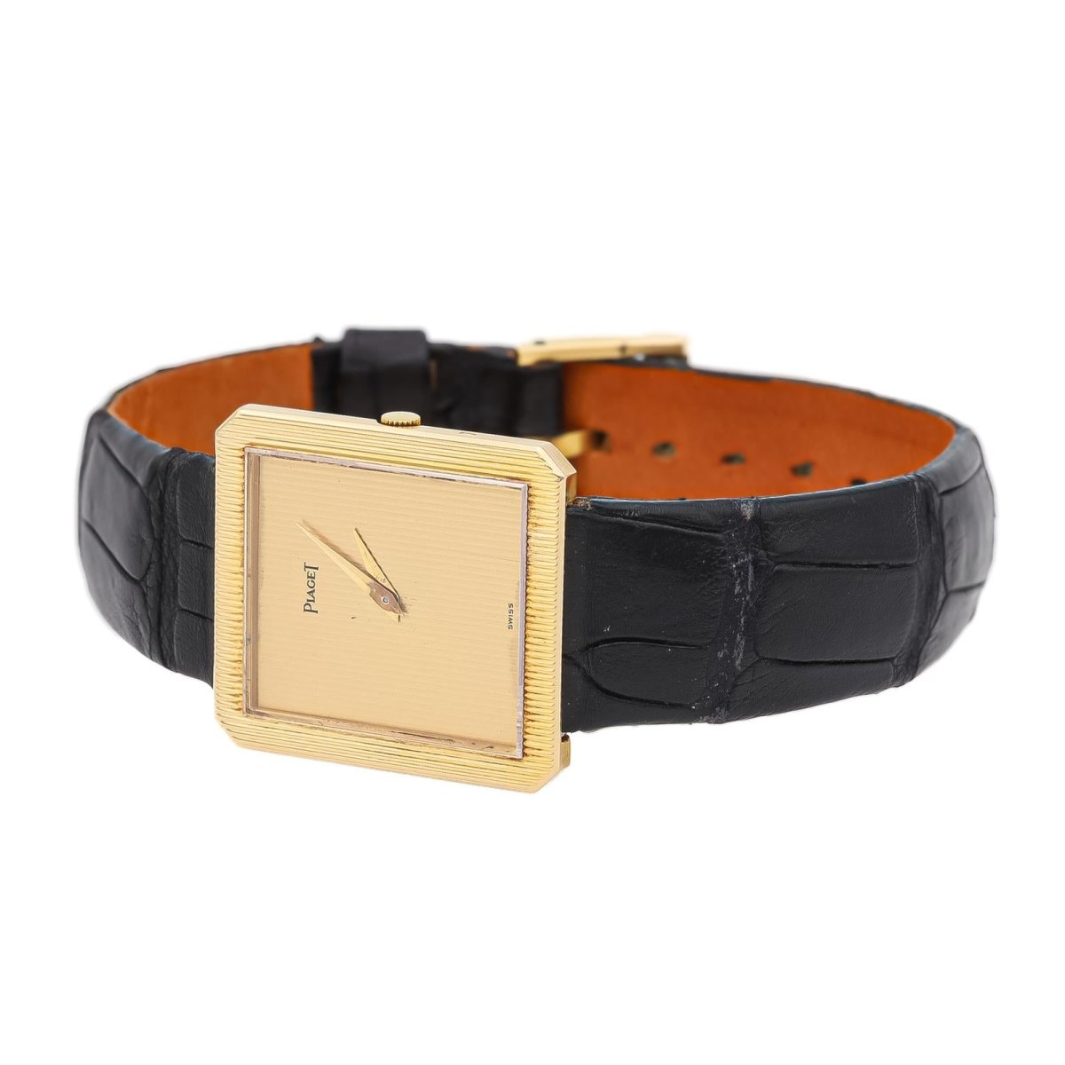 PIAGET watch in yellow gold and leather Castafiore