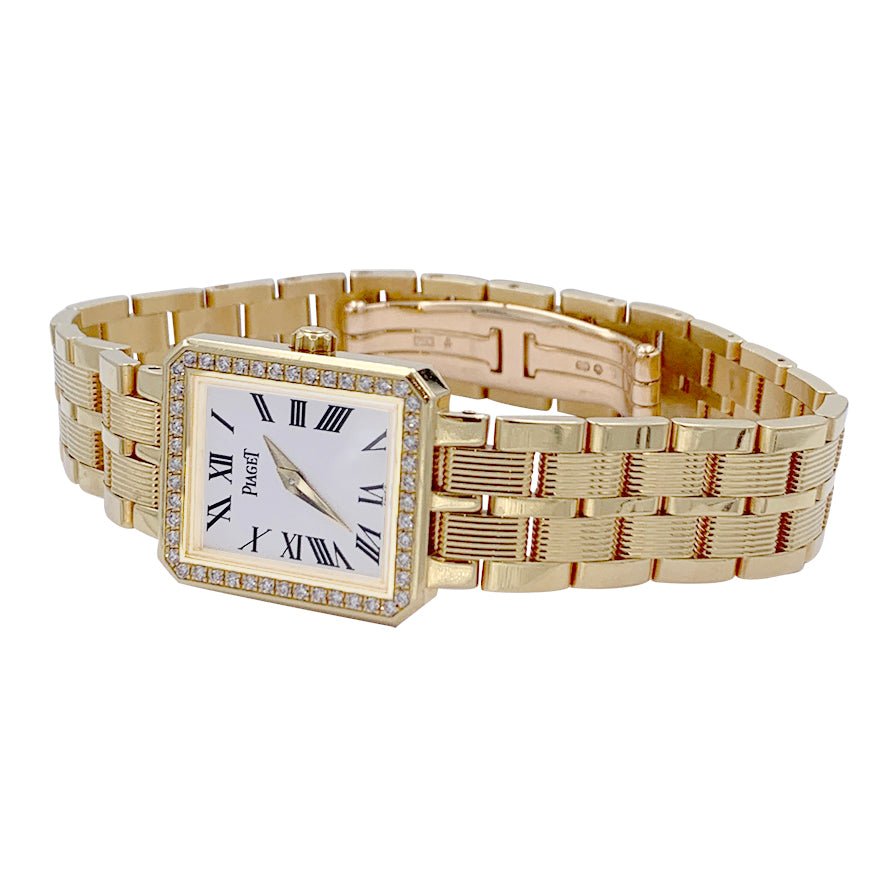 Montre Piaget, "Protocole", or jaune et diamants. - Castafiore