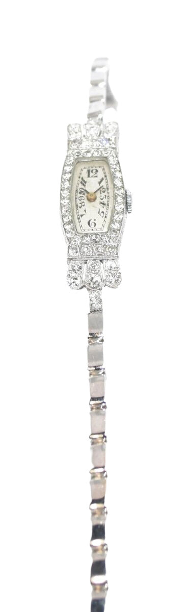 Montre Platine et Diamants 1930 - Castafiore