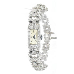 Montre platine et diamants 1930 - Castafiore