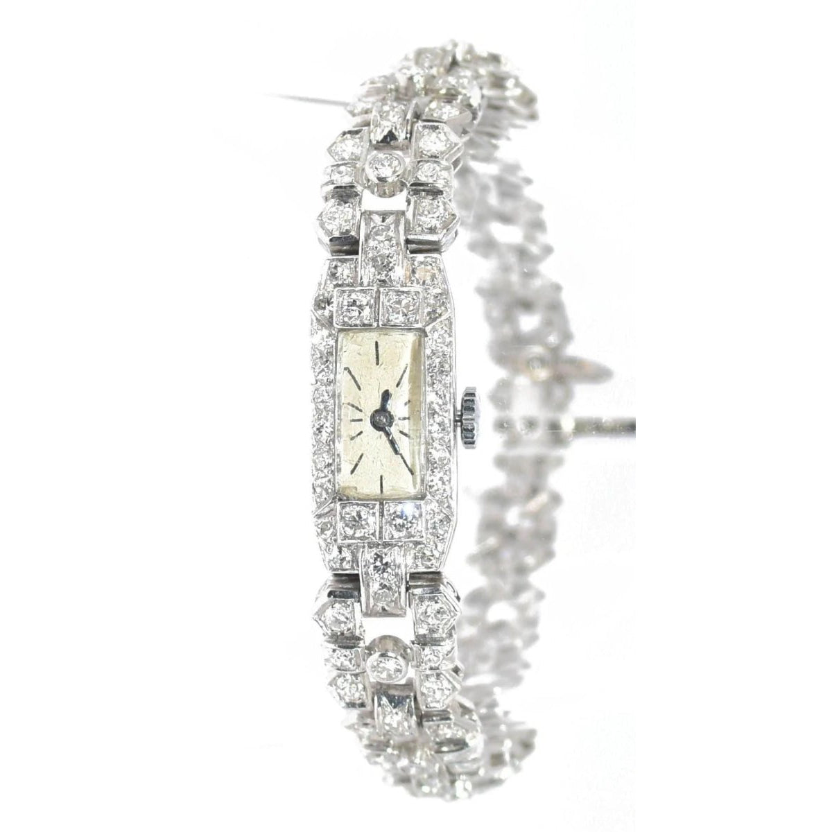 Montre platine et diamants 1930 - Castafiore